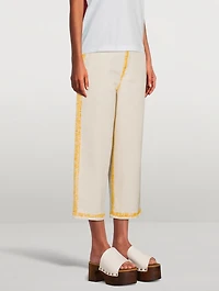 Boyfriend Jeans With Painted Edges