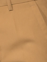 Tropical Wool Straight-Leg Trousers