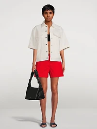 Cotton Canvas Shorts