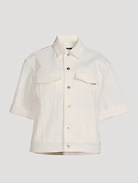 Short-Sleeve Denim Jacket