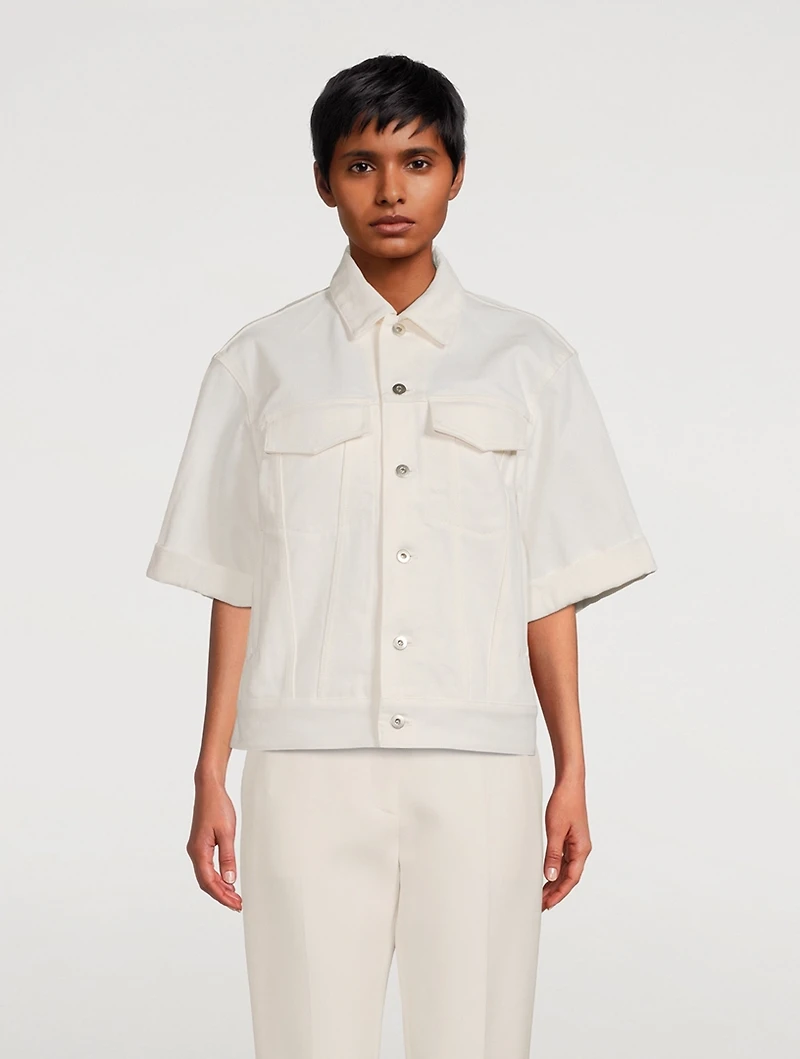 Short-Sleeve Denim Jacket