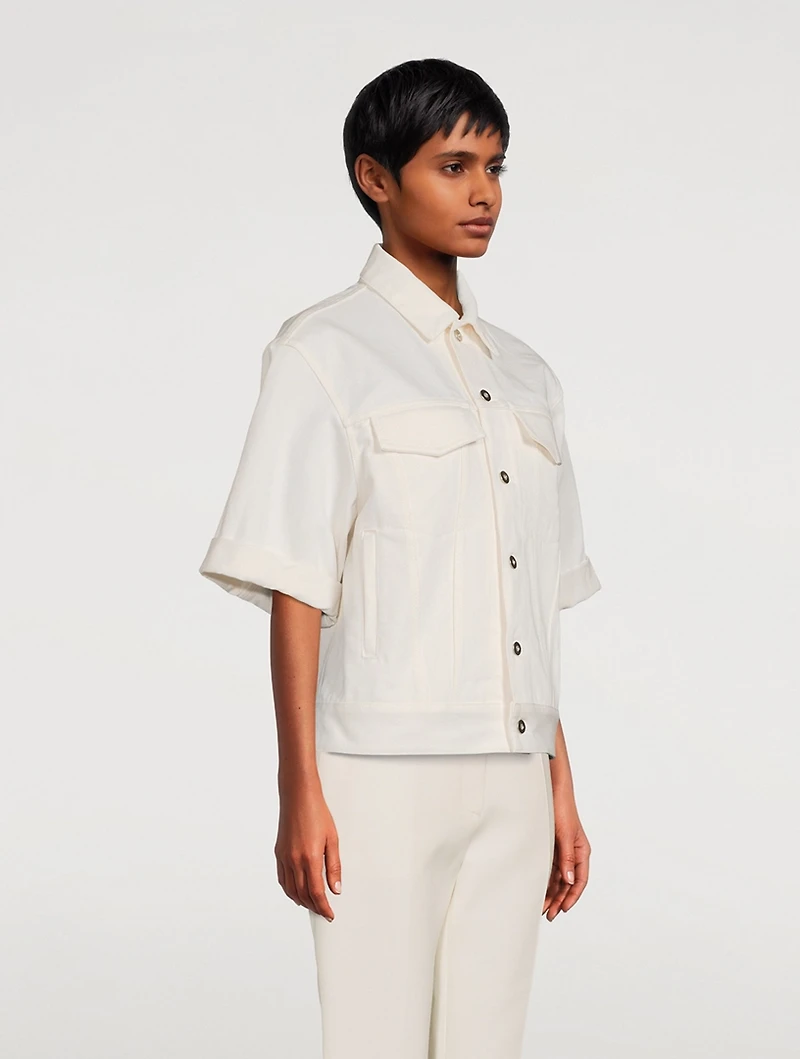 Short-Sleeve Denim Jacket