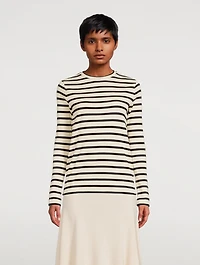 Long-Sleeve T-Shirt Stripe Print