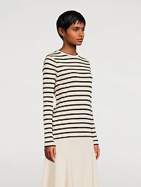 Long-Sleeve T-Shirt Stripe Print