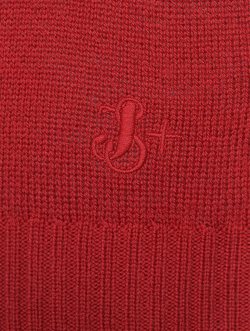Wool Short-Sleeve Crop Sweater