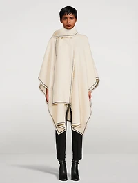 Wool Cape With Scarf