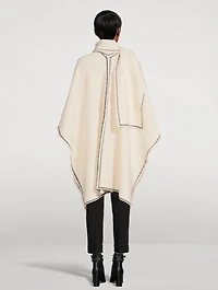 Wool Cape With Scarf