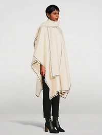 Wool Cape With Scarf