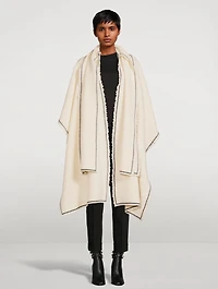 Wool Cape With Scarf