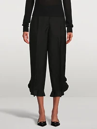 Ruffle-Trimmed Trousers