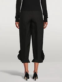 Ruffle-Trimmed Trousers