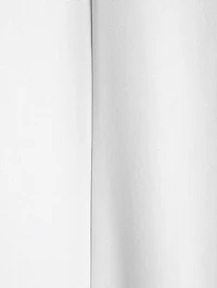 Flounce-Sleeve Cotton Blouse