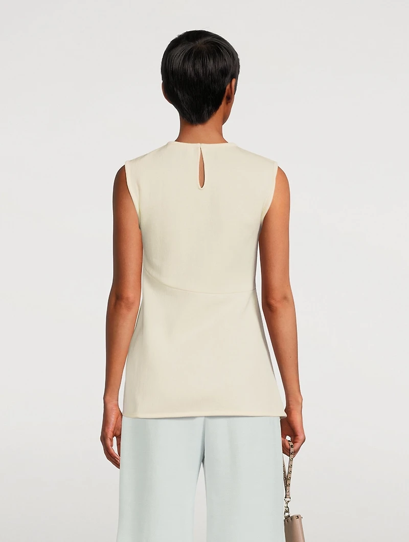 Sleeveless Peplum Top