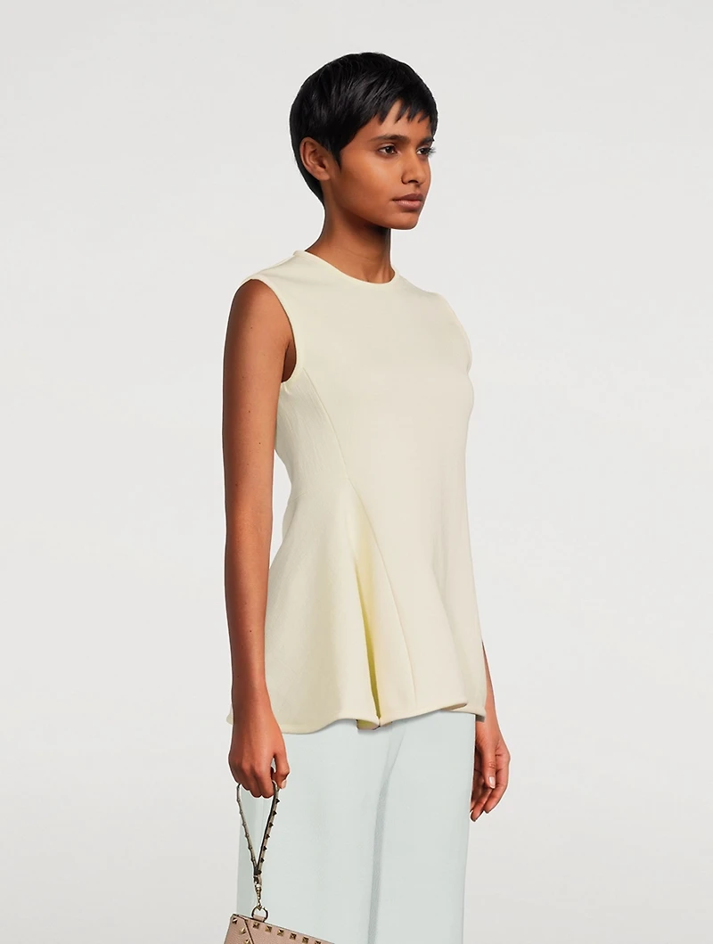 Sleeveless Peplum Top
