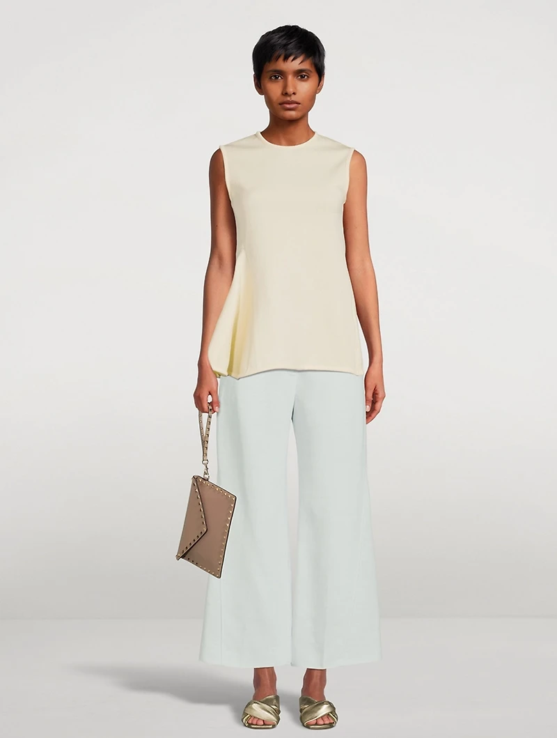 Sleeveless Peplum Top