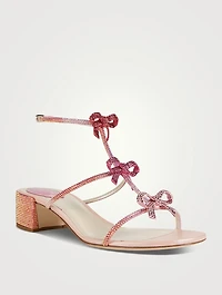 Caterina Crystal Satin Sandals