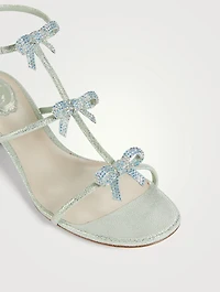 Caterina Crystal Metallic Leather Sandals