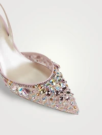 Cinderella Crystal Lace Slingback Pumps