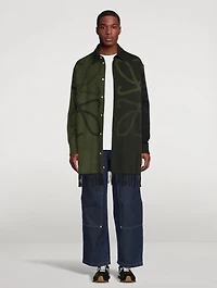 Cashmere And Wool Anagram Blanket Overshirt