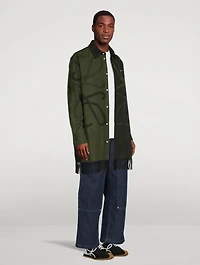 Cashmere And Wool Anagram Blanket Overshirt