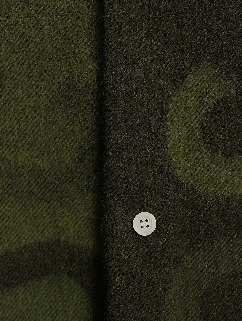 Cashmere And Wool Anagram Blanket Overshirt