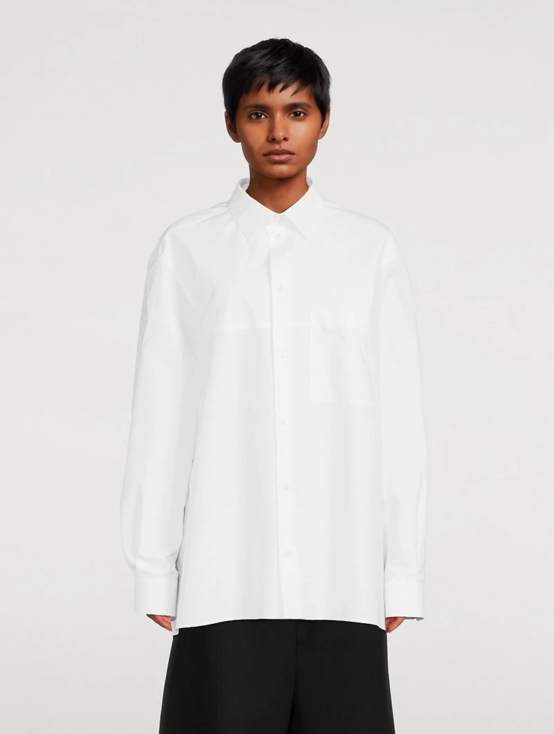 Cotton Anagram Jacquard Shirt