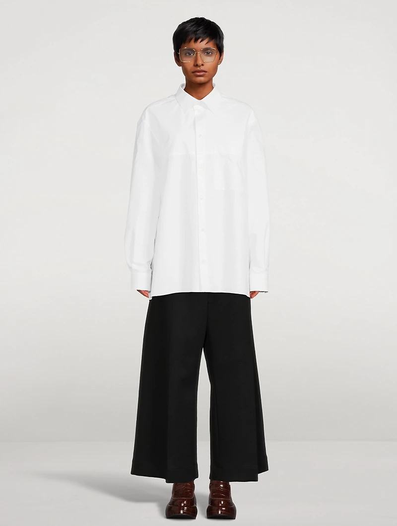 Cotton Anagram Jacquard Shirt