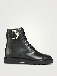 Piper Leather Combat Boots