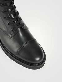 Piper Leather Combat Boots