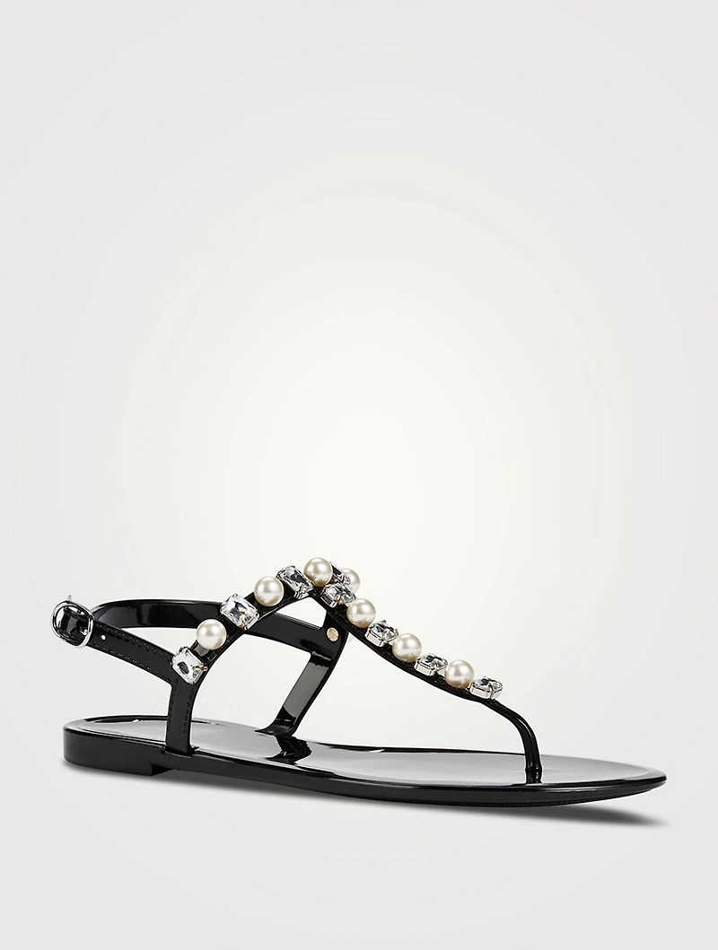 Goldie Embellished Jelly Sandals