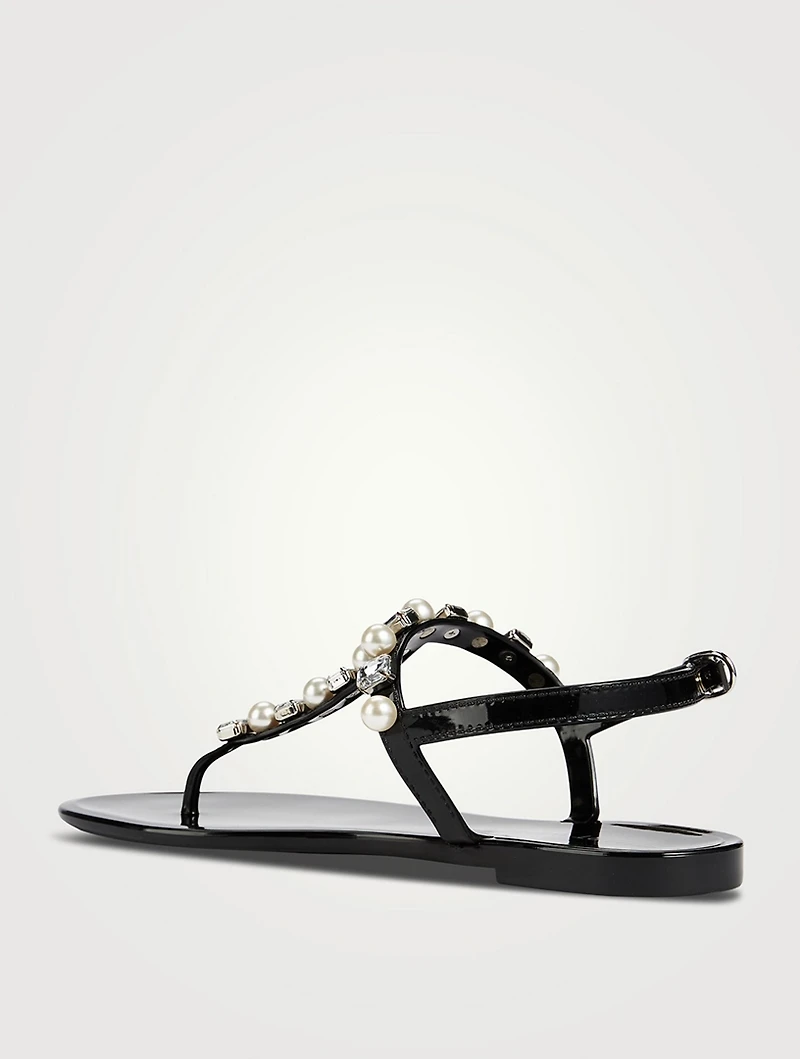 Goldie Embellished Jelly Sandals
