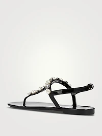 Goldie Embellished Jelly Sandals