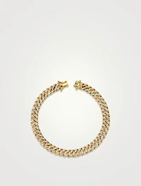 Small 18K Gold Havana Bracelet With Diamonds