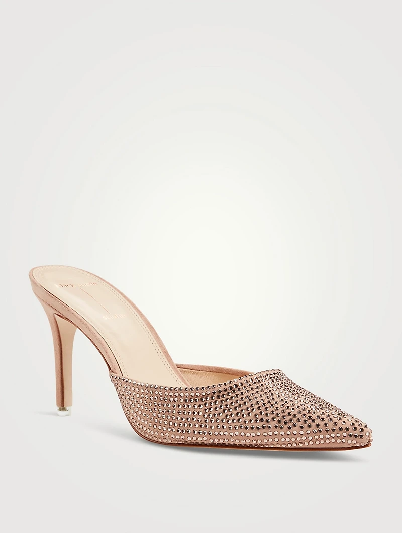 Reese Sequin Suede Mules