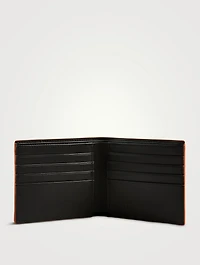 Leather Puzzle Stitches Bifold Wallet