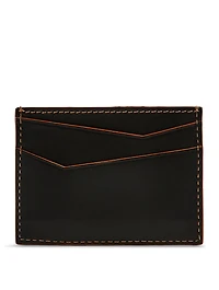 Leather Puzzle Stitches Cardholder