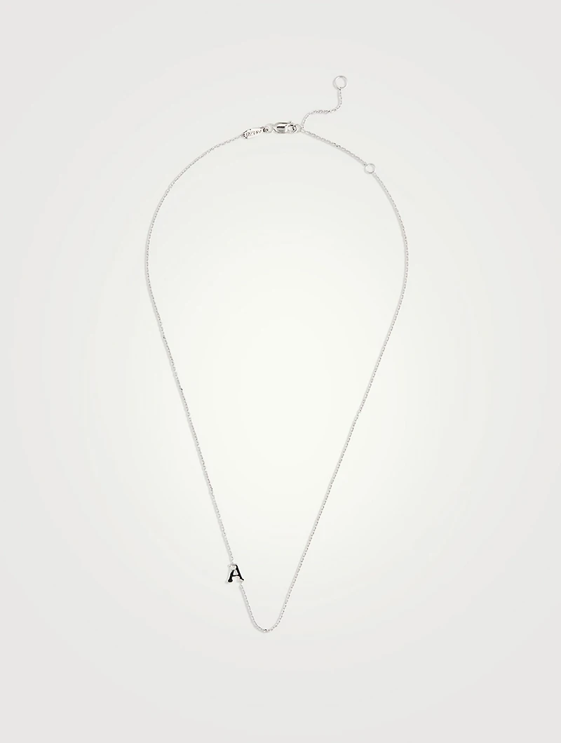 Love Letter 14K Gold Single Diamond A Necklace