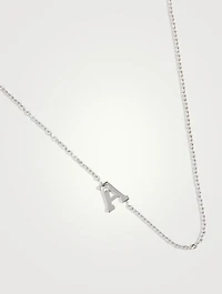 Love Letter 14K Gold Single Diamond A Necklace