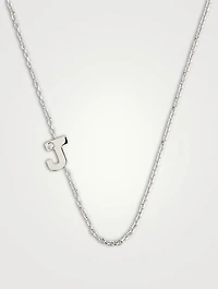Love Letter 14K Gold Single Diamond J Necklace
