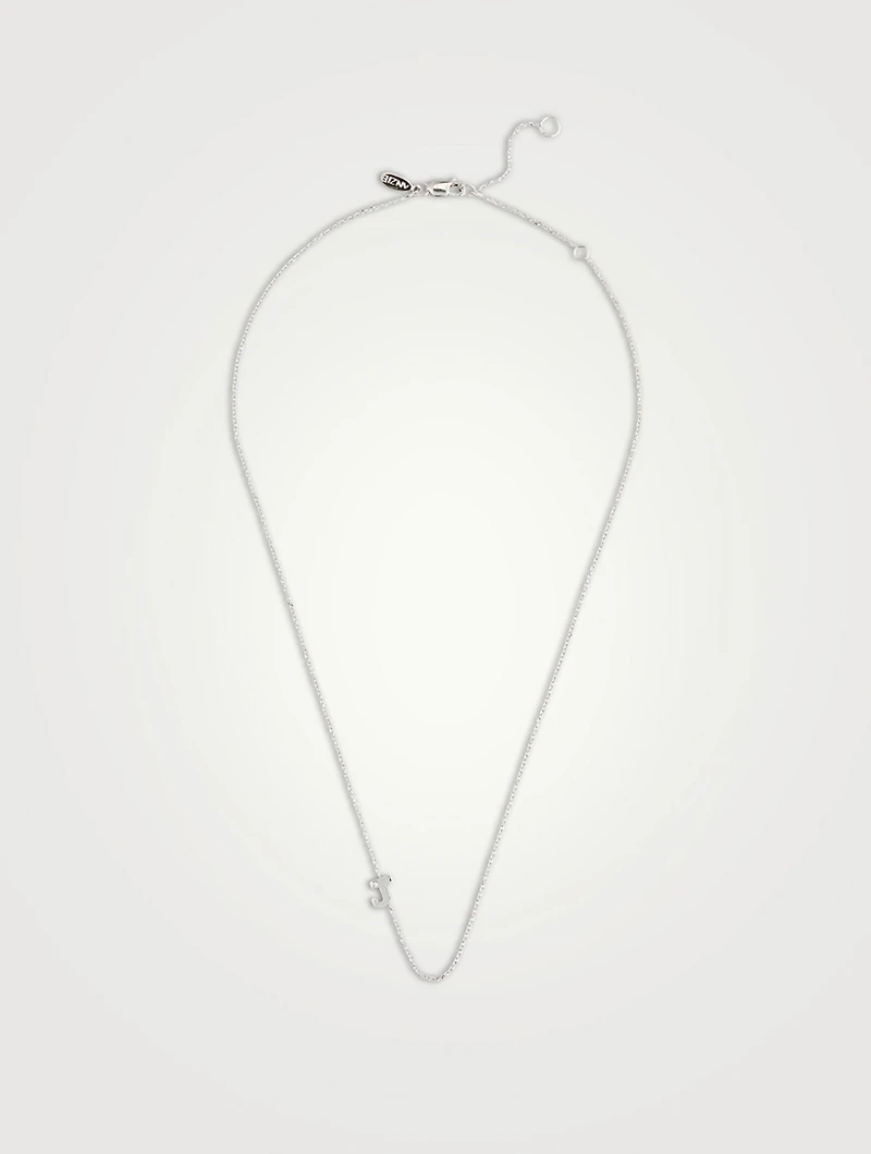 Love Letter 14K Gold Single Diamond J Necklace