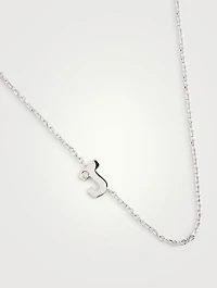 Love Letter 14K Gold Single Diamond J Necklace