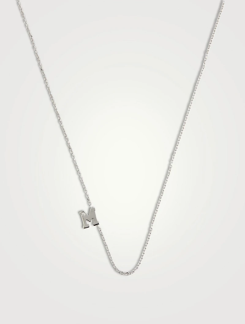Love Letter 14K Gold Single Diamond Necklace
