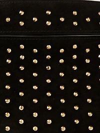 Small Fortune Dots Suede Shoulder Bag