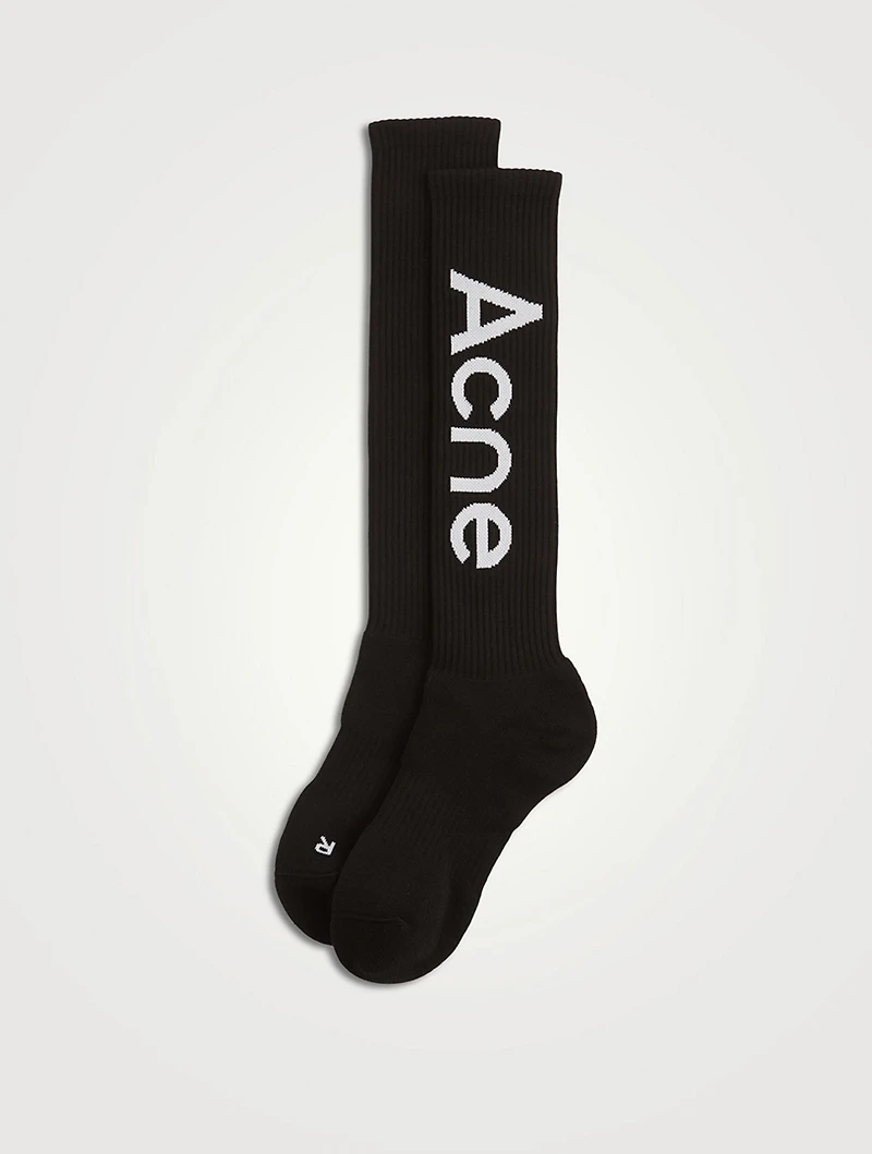 Logo Jacquard Socks