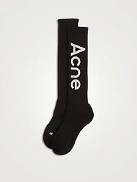 Logo Jacquard Socks