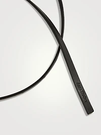 Leather Skinny Belt