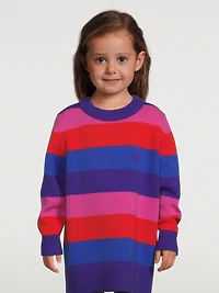 Wool Sweater Striped Print