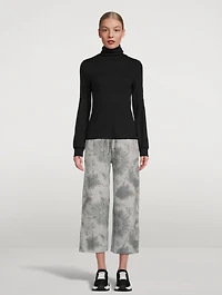 Essential Ribbed Turtleneck Top