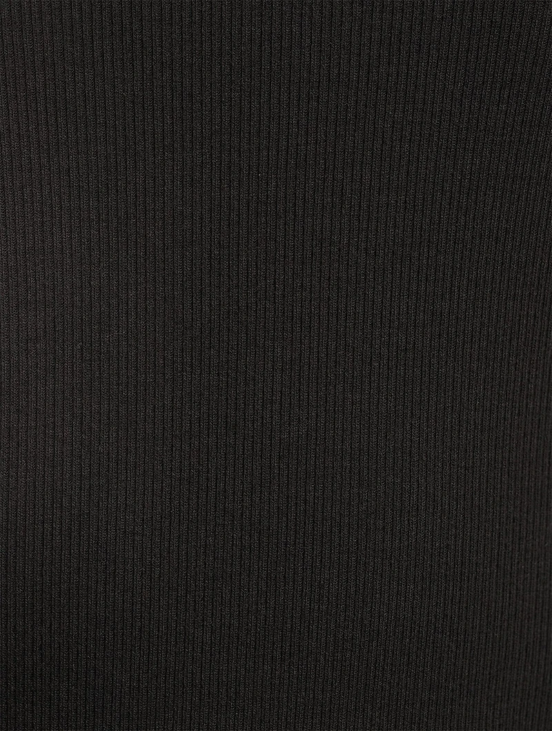 Essential Ribbed Turtleneck Top