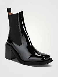 Patent Leather Ankle Boots